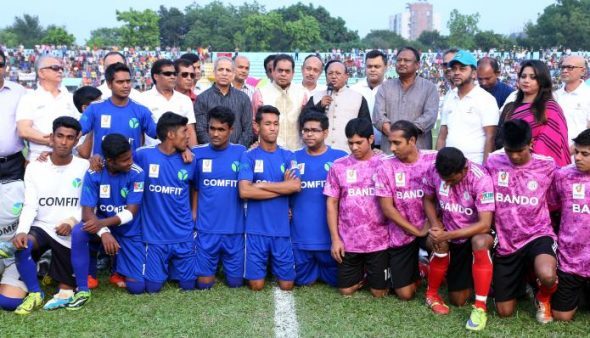 Bando Design Ltd wins the trophy of BGMEA Cup Football 2016