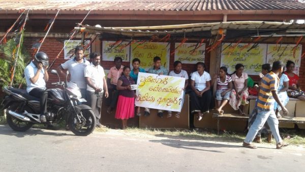Sri Lanka garment workers protest over unpaid wages and benefits.
