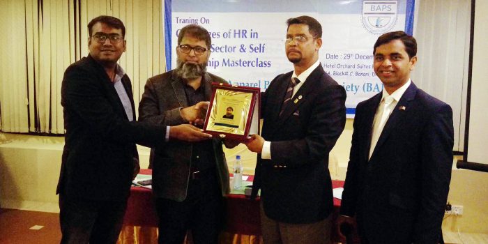 Training session on Challenges of “HR in Apparel Sector” held in Dhaka