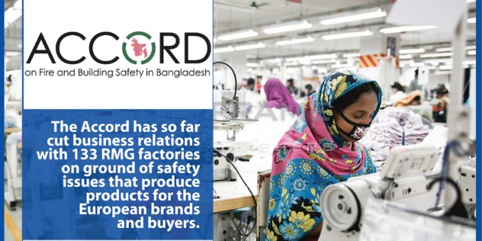 Accord terminates the bonding with 37 more RMG factories