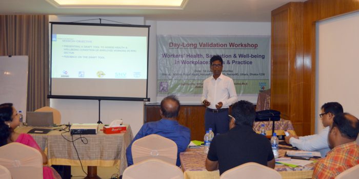 Health and Wellbeing Tool validation workshop held in Dhaka