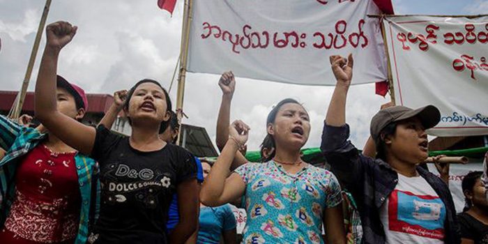 Myanmar: Workers Strike for 44th Day at Chinese-Owned Garment Factory