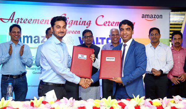 আমেরিকায় পণ্য রপ্তানিতে অ্যামাজনের সঙ্গে ওয়ালটনের চুক্তি