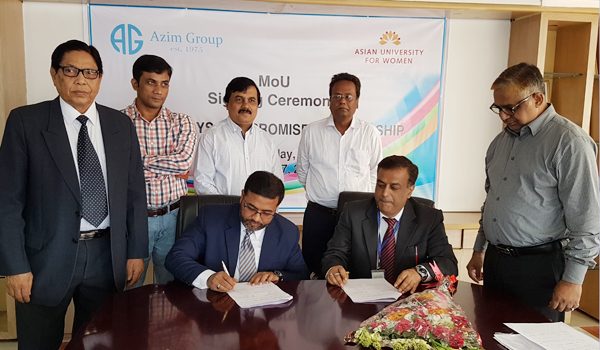 MoU signed between Azim Group and Asian University for Women