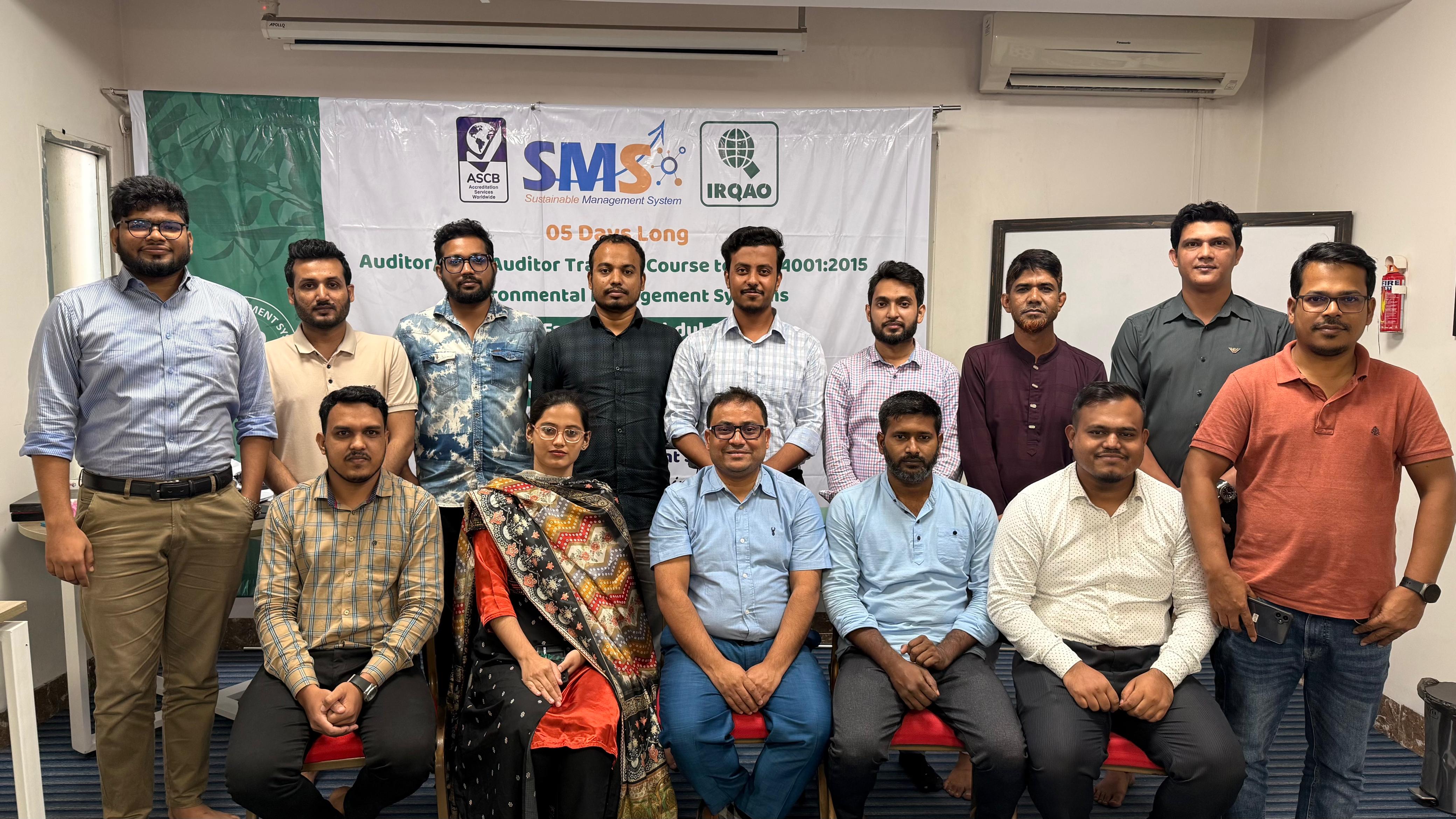 ISO 14001:2015 EMS Auditor/Lead Auditor Training Successfully Held in Dhaka